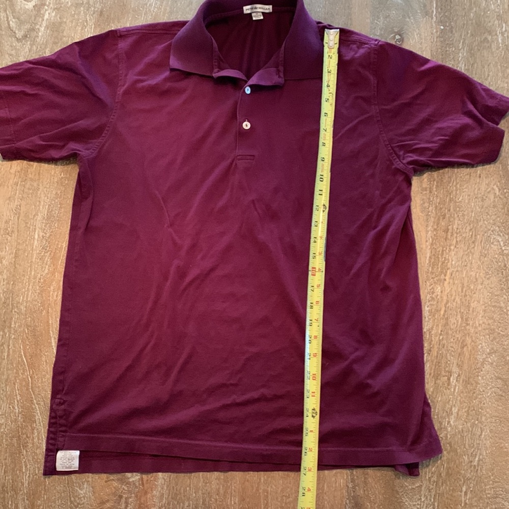 Peter Millar Medium Burgundy/Maroon Polo - Picture 6 of 6